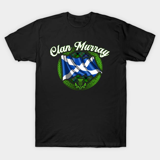 Scottish Flag Clan Murray T-Shirt by Celtic Folk